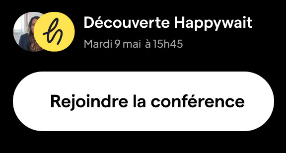 Interface accompagnement Happywait