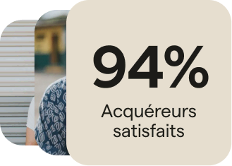 pourcentage d'acquéreurs satisfaits